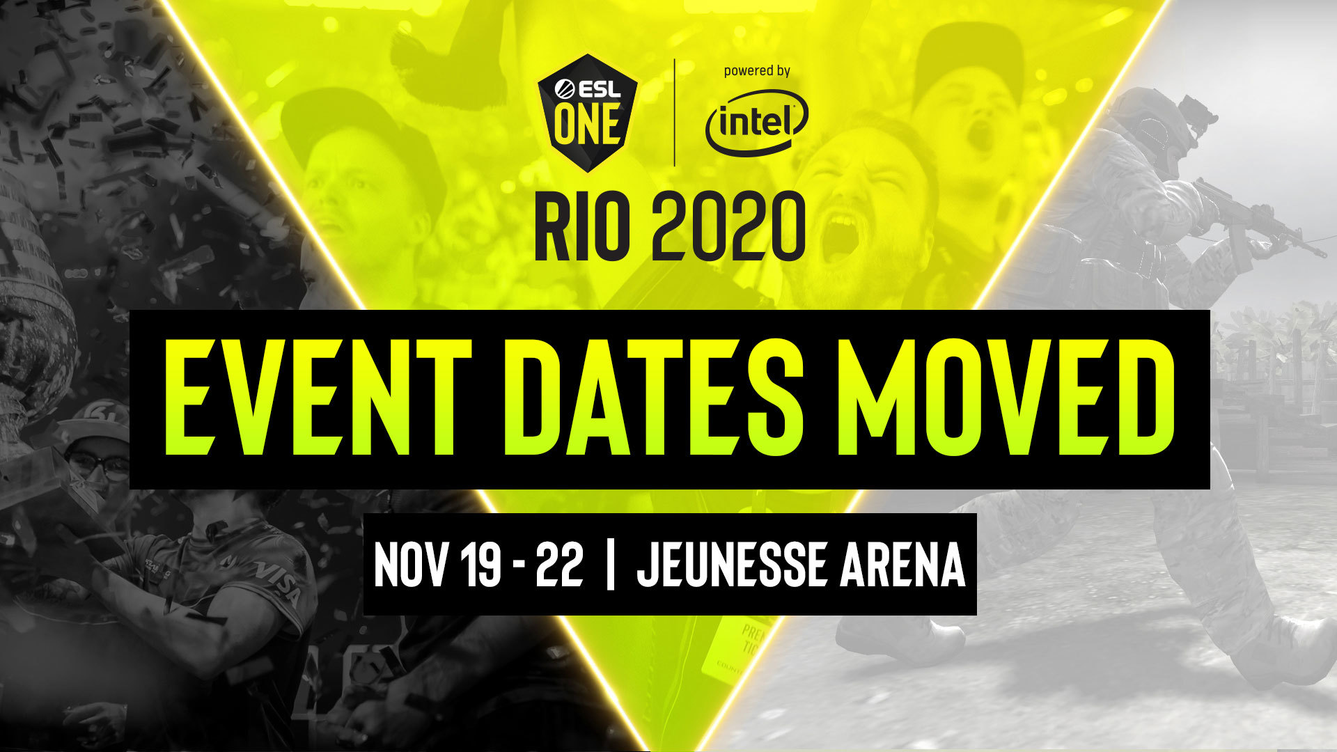 ESL 2020 Rio tournament has been postponed to November ESL 2020 Rio tournament has been postponed to November