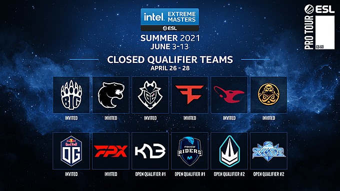 ESL Summer qualifiers announced