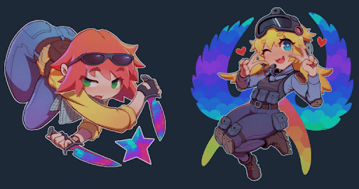 Pegatinas de anime para CS:GO