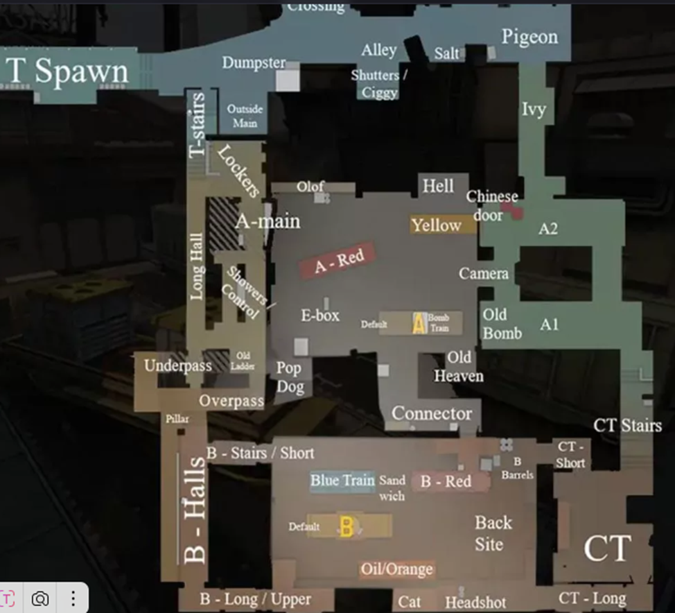 Карта Train в КС2