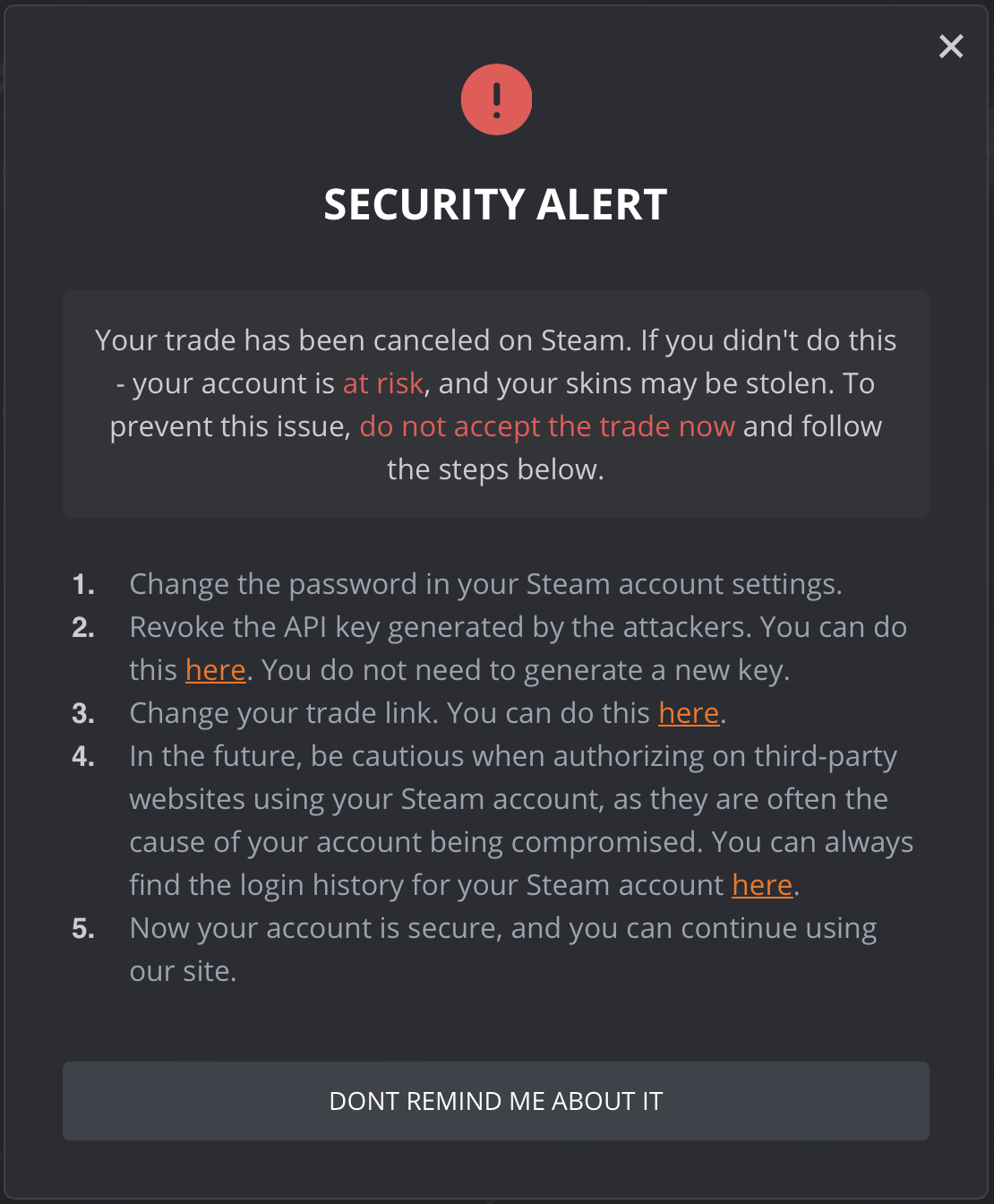 What is a Steam API Scam? 4 What is a Steam API Scam? 4
