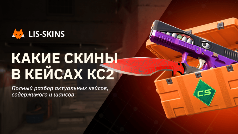 Какие скины в кейсах КС2 – полный разбор актуальных кейсов, содержимого и шансов