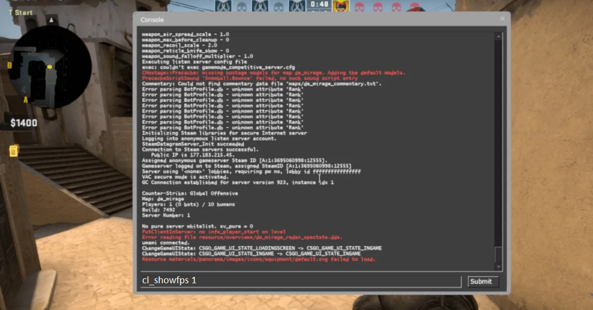 Cómo comprobar FPS en CS2