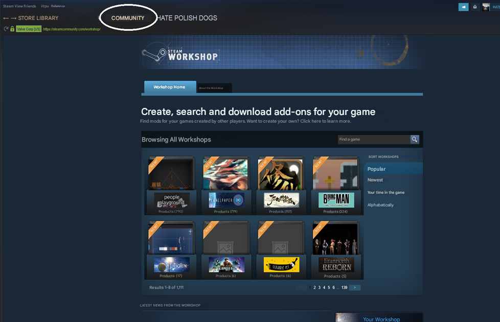 Where to Find the Workshop in CS2