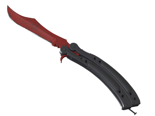 ★ Butterfly Knife | Crimson Web (Minimal Wear)