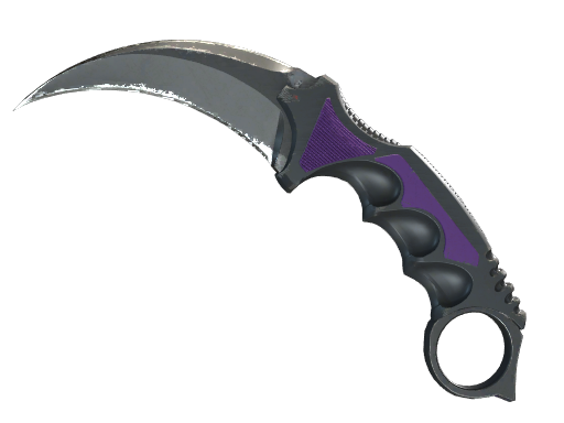 ★ StatTrak™ Karambit | Ultraviolet (Well-Worn)