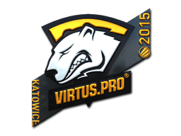 Наклейка | Virtus.pro (металлическая) | Катовице 2015