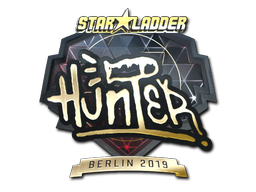 Наклейка | huNter- (Gold) | Berlin 2019