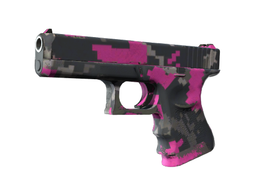 Сувенирный Glock-18 | Пиксельный камуфляж «Розовый» (После полевых испыт?