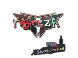 Наклейка | refrezh (голографическая) | Стокгольм 2021