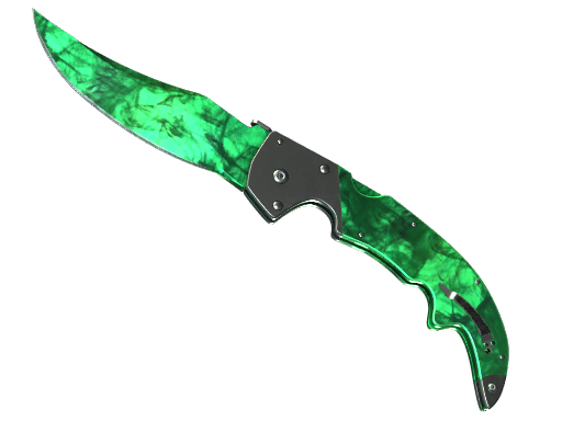 ★ StatTrak™ Falchion Knife | Gamma Doppler Emerald (Minimal Wear)