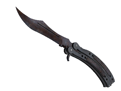 ★ StatTrak™ Butterfly Knife | Rust Coat (Well-Worn)