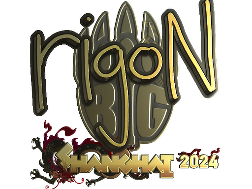 Sticker | rigoN (Gold) | Shanghai 2024