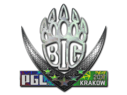 Наклейка | BIG (голографическая) | Краков 2017