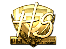 Наклейка | HS (золотая) | Краков 2017