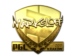Наклейка | markeloff (золотая) | Краков-2017