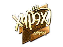 Наклейка | Xyp9x (золотая) | Бостон 2018
