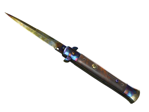 ★ StatTrak™ Stiletto Knife | Case Hardened (Battle-Scarred)