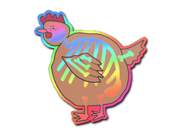 Poorly Drawn Chicken (Holo) image
