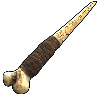 Etched Edge Bone Knife image