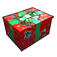 Festive Stickered Storage Box image