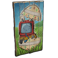 Funny Bunny Wood Door image