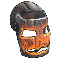 Glowing Metal Pumpkin Mask image