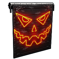 Neon Pumpkin Garage Door image