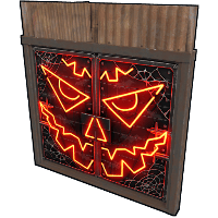 Neon Pumpkin Metal Double Door image
