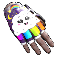 Rainbow Pony Roadsign Gloves image
