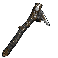 Silver Leaf Stone Pickaxe image