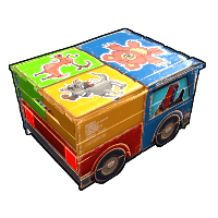 Stickered Toy Car image