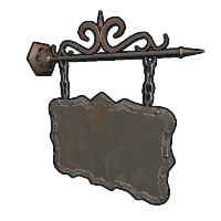 Two Sided Ornate Hanging Sign image