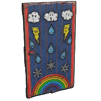 Weather Wood Door image