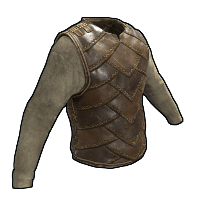 Burlap and Leather Vest image