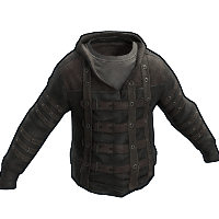 Leather Strapped Hoodie image