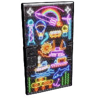 Neon Vibes Sheet Metal Door image