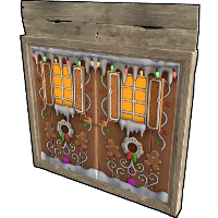 Gingerbread Double Wooden Door image