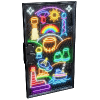 Neon Vibes Armored Door image