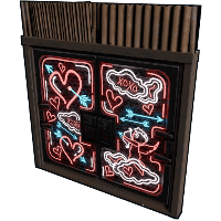 Neon Love Metal Double Door image