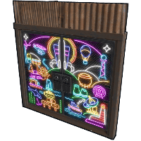 Neon Vibes Double Metal Door image