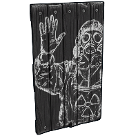 Chalk Menace Wood Door image