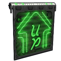 Neon Up Garage Door image