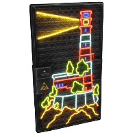 Neon Lighthouse Door image