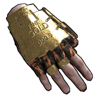 Gold Chains Roadsign Gloves image