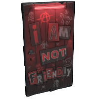 NOT Friendly Wooden Door image