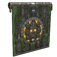 Forbidden Mayan Temple Garage Door image