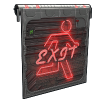 Neon Exit Garage Door image