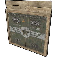 Military Storage Wooden Double Door image