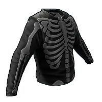 Skeleton Costume Burlap Shirt image